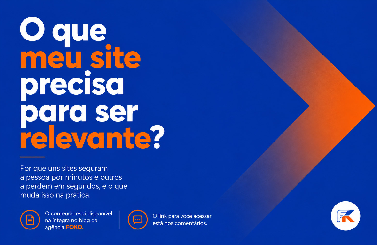 O que meu site precisa para ser relevante?