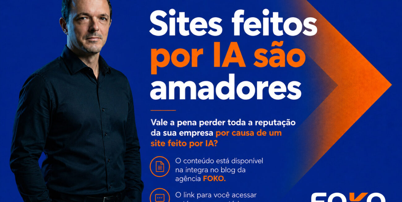 Sites feitos por IA são amadores